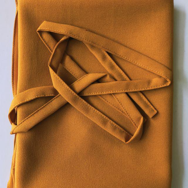 Bergo maryam premium diamond / Hijab Instan bergo maryam tali nonpet-mustard