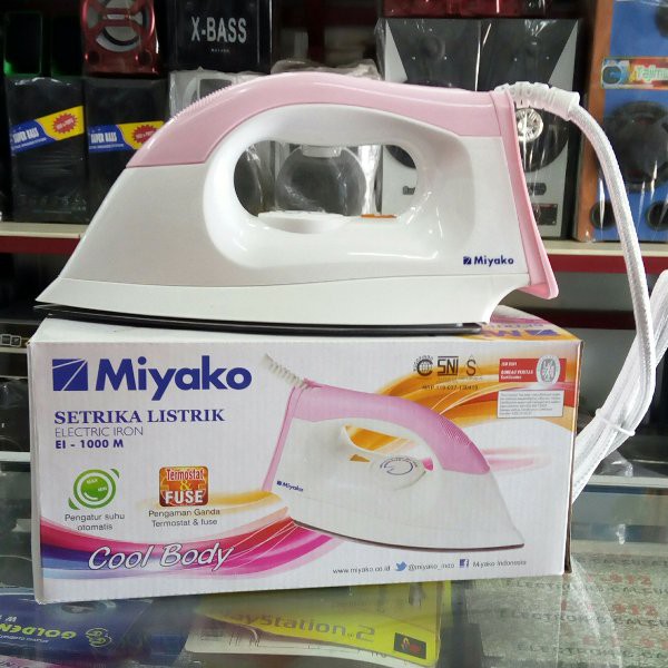 Miyako Setrika EL 1008 Gosokan Strika Eletric Iron