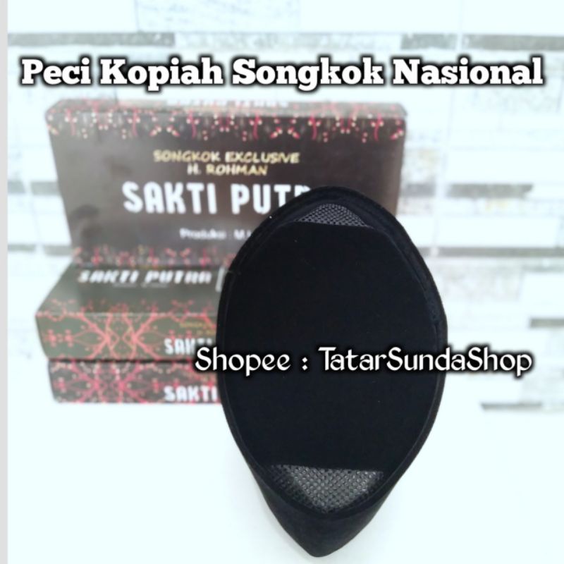 Peci Kopiah Songkok Hitam Polos Ac Tinggi 10 cm 11 cm 12 cm