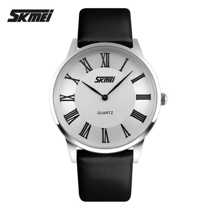 Jam Tangan Pria / SKMEI 9092 Original Water Resist LEATHER / SKMEI