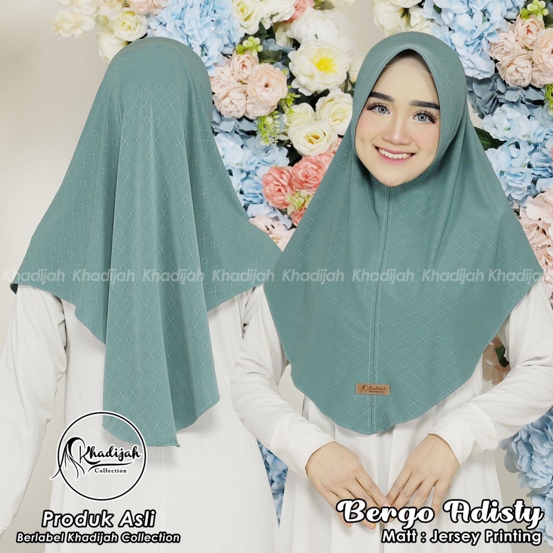 Bergo adisty ORI KHADIJAH // Bergo jersey // hijab murah