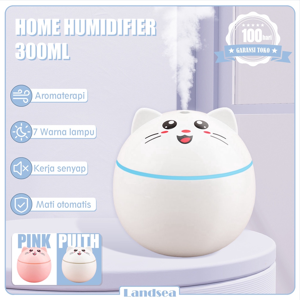 Landsea  Humidifier Air 300ml Diffuser Aroma - Pelembab Udara - Terapkan ke Essential oil