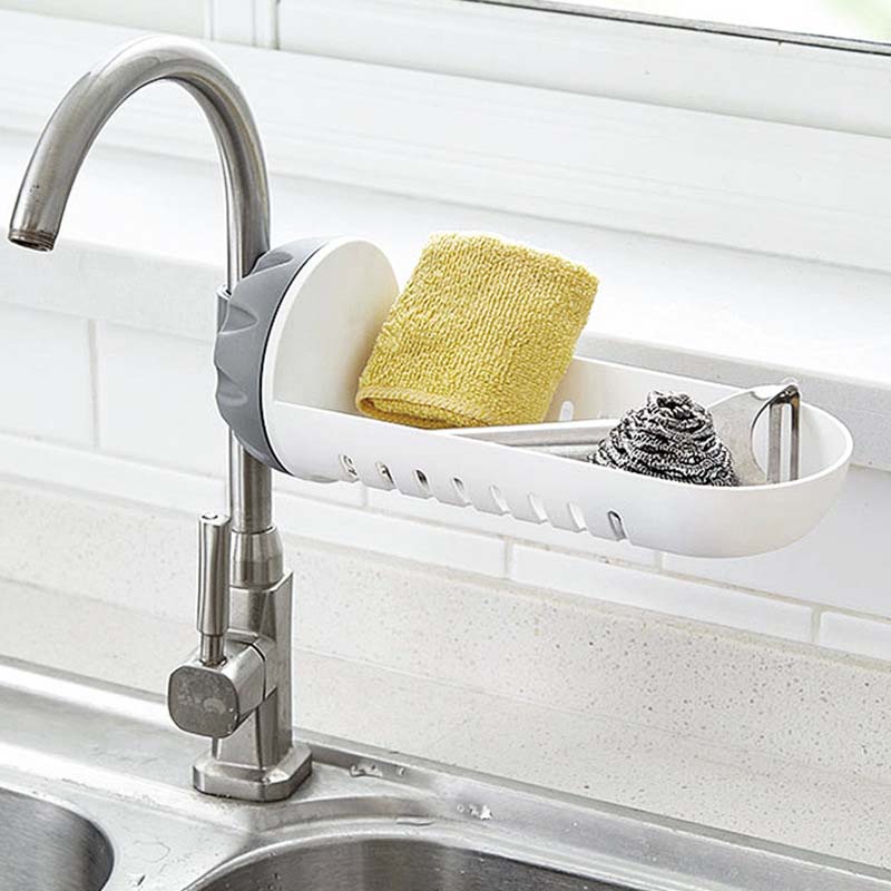 1Pc Multifunction Sink Storage Shelf Telescopic Drain Basket  for Home Accessories