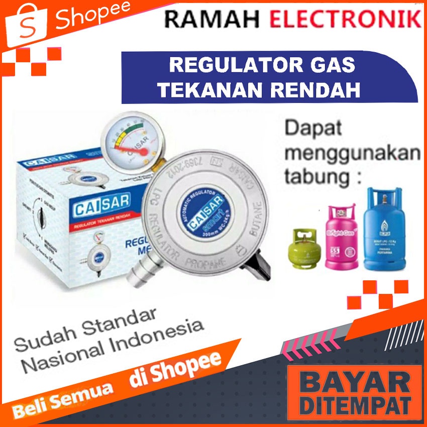 Regulator Gas CAISAR meter / Regulator + Meter CAISAR  REGULATOR SNI