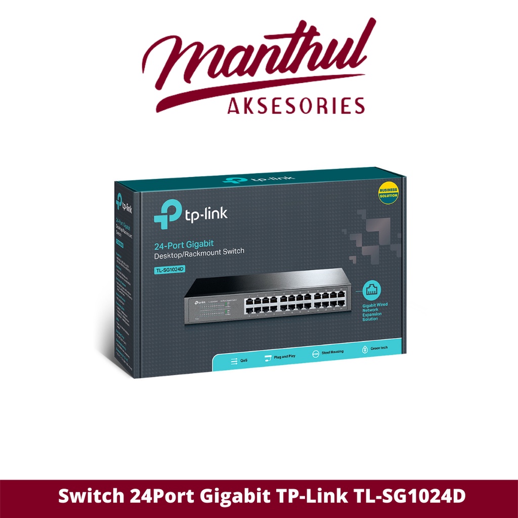 TPLINK TL-SG1024D Switch 24 Port Gigabit Metal Desktop