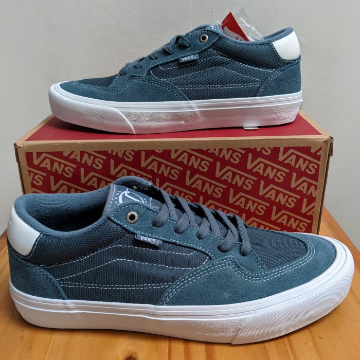 (BNIB) ORIGINAL Vans Rowan Pro - (Mirage) Blue / White