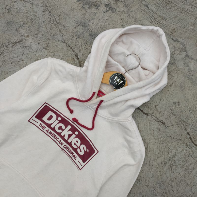 HD DICKIES / HOODIE DICKIES LOGO BOX PUTIH