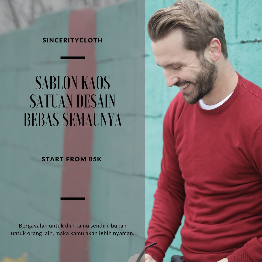 Kaos Panjang Sablon Satuan DTF