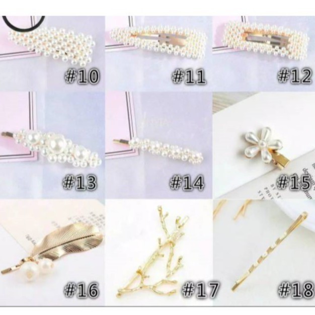 Jepit Rambut Korea Mutiara Korean Hairclip Hairpin PGM L11