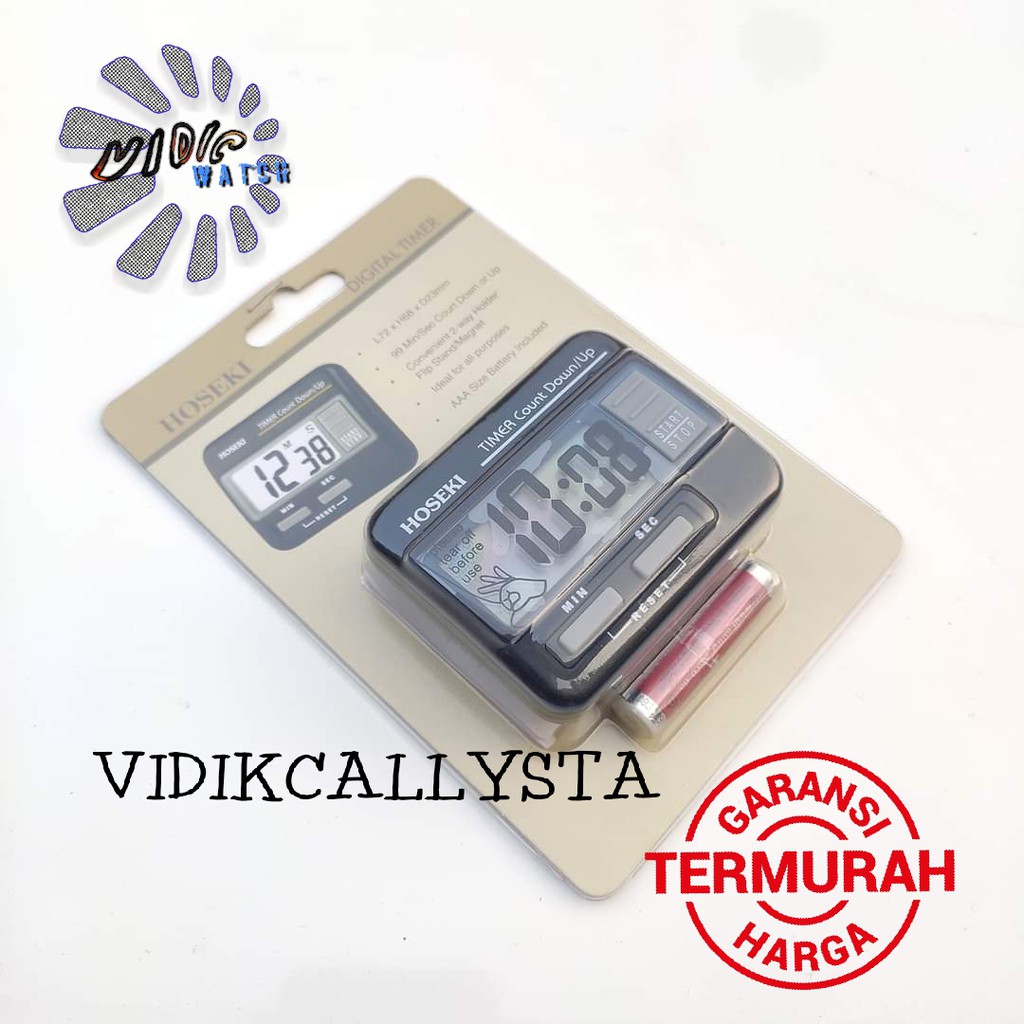 Hoseki 2145 Digital timer Original dapur car Clock Asli Stopwatch
