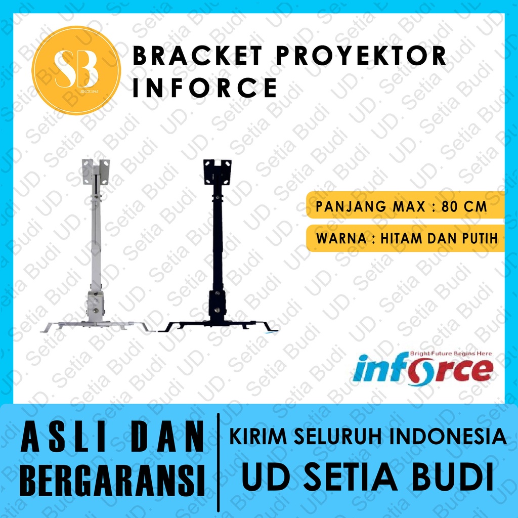 Bracket Projector Inforce Braket Proyektor Hitam Putih