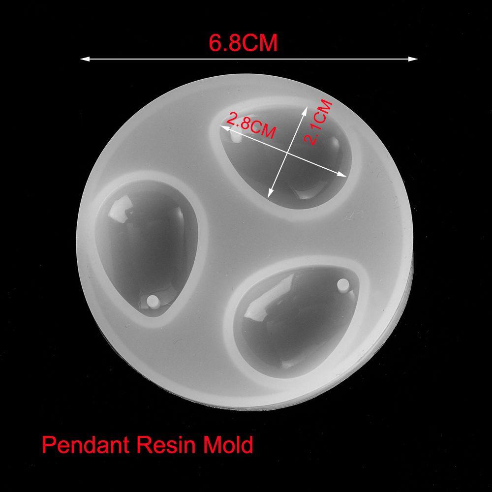 Solighter Cetakan Resin Kerajinan Membuat Perhiasan Alat Permata Water Drop Shaped