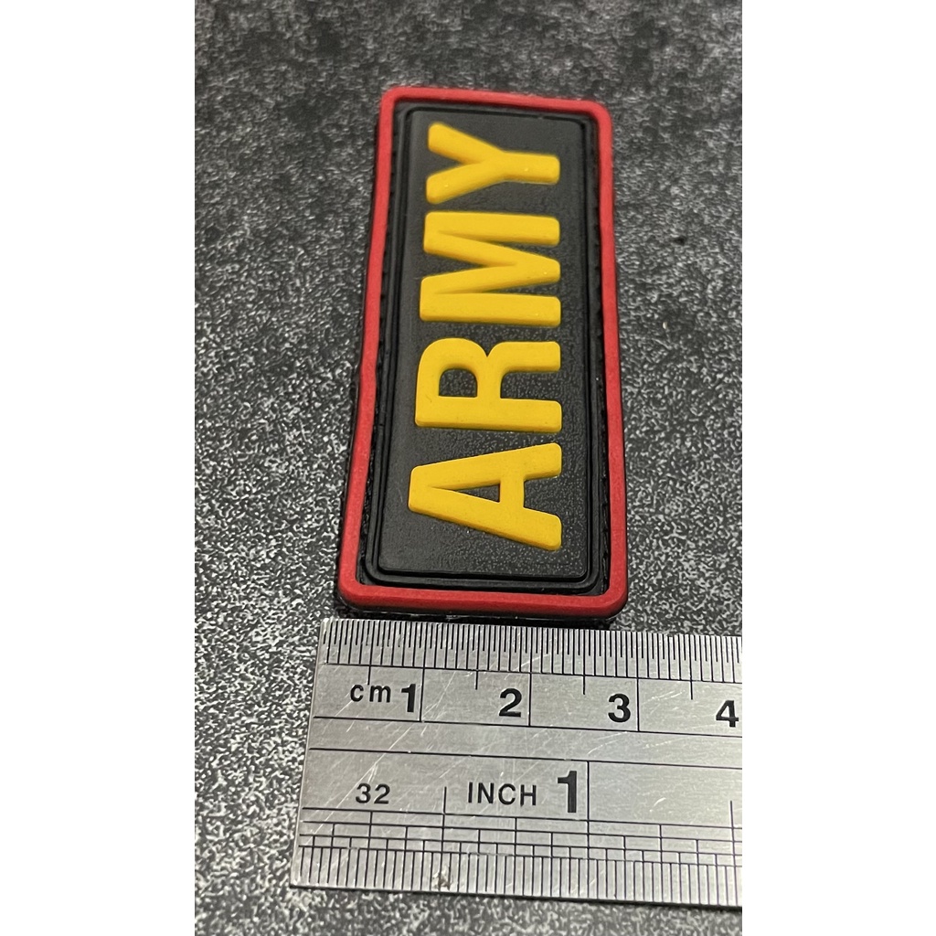 Patch Army (Kecil) - Patch Velcro Army Tulisan - Prepetan