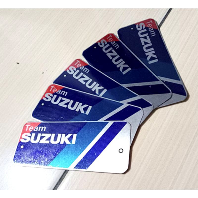 Emblem Merk TEAM SUZUKI Knalpot Racing