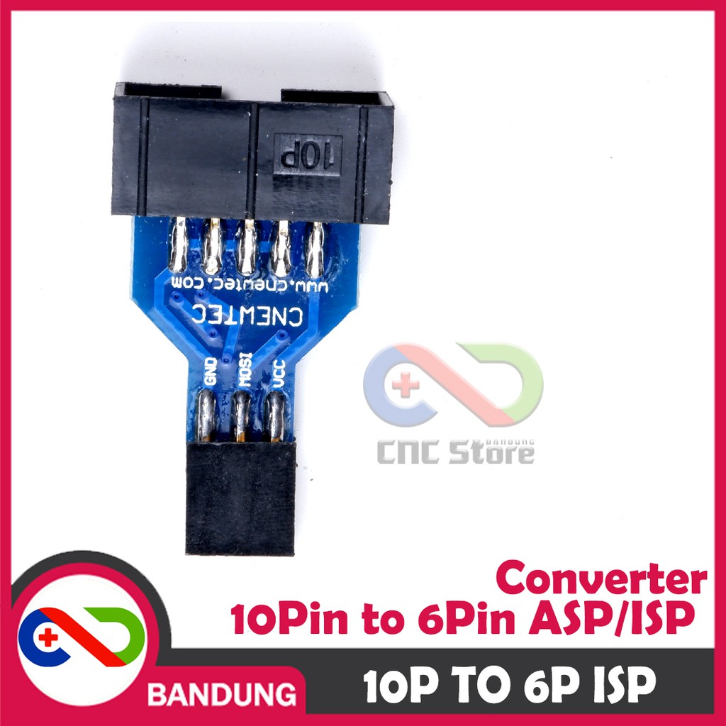 AVRISP USBASP ISP CONVERTER 10P TO 6P BURN BOOTLOADER