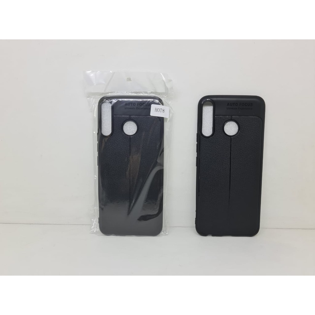 Auto Fokus Infinix Hot 8 6.52 inchi Leather Soft Case Infinix Hot 8 AUTOFOCUS Motif Kulit Jeruk