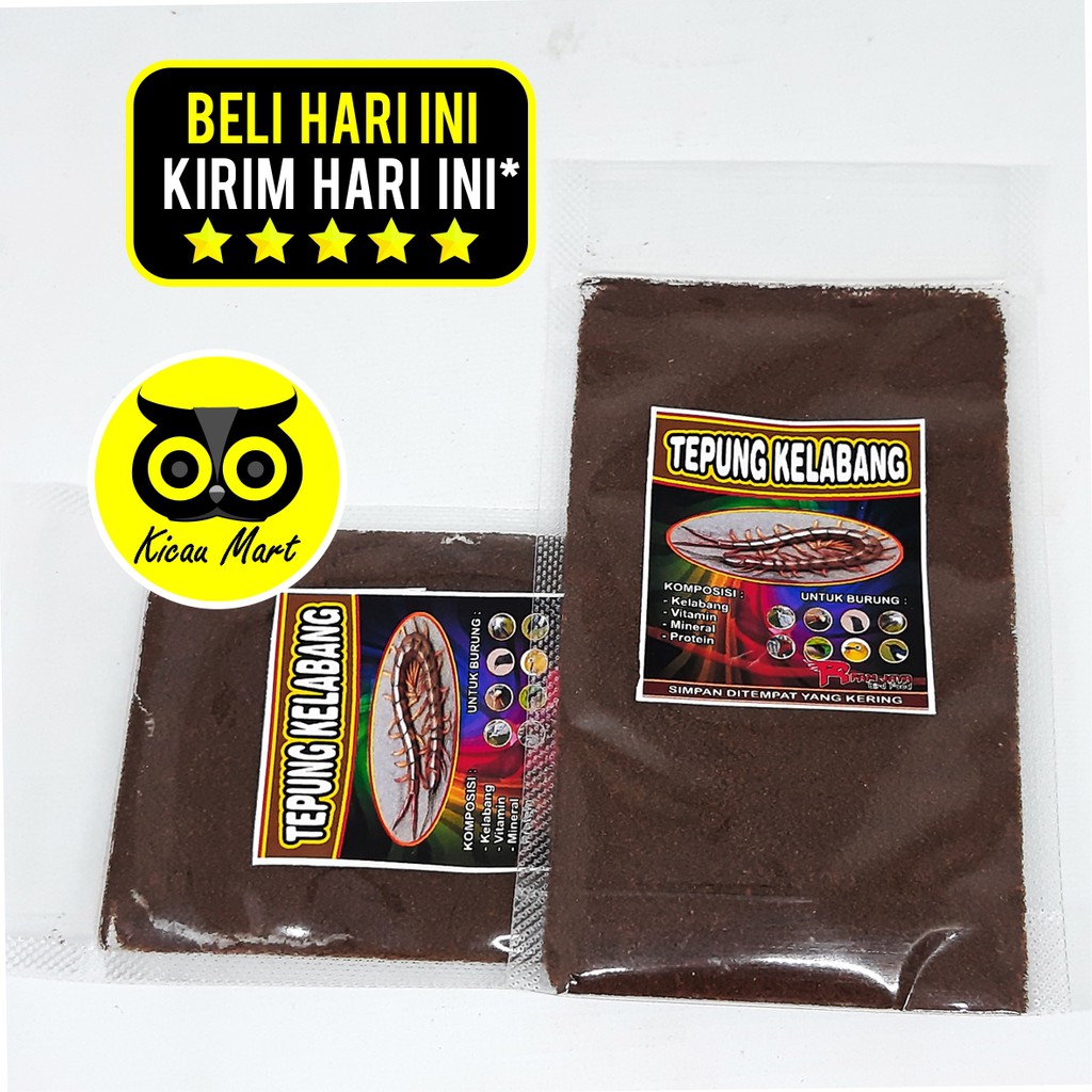 Pakan Burung Tepung Kelabang Kering R Fam Jaya Makanan Voer Ef