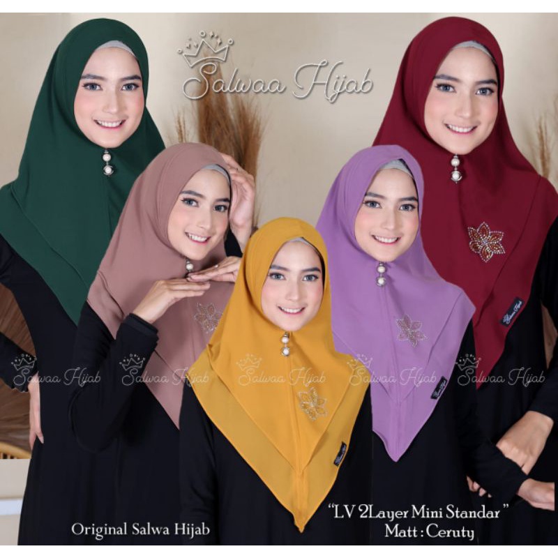 HIJAB LV 2LYAR MINI SANTDAR PAYET BUNGA/KIMAR LV 2LYAR STANDAR PAYET BUNGA/KERUDUNG LV 2LYAR MINI STANDAR  PAYET BUNGA