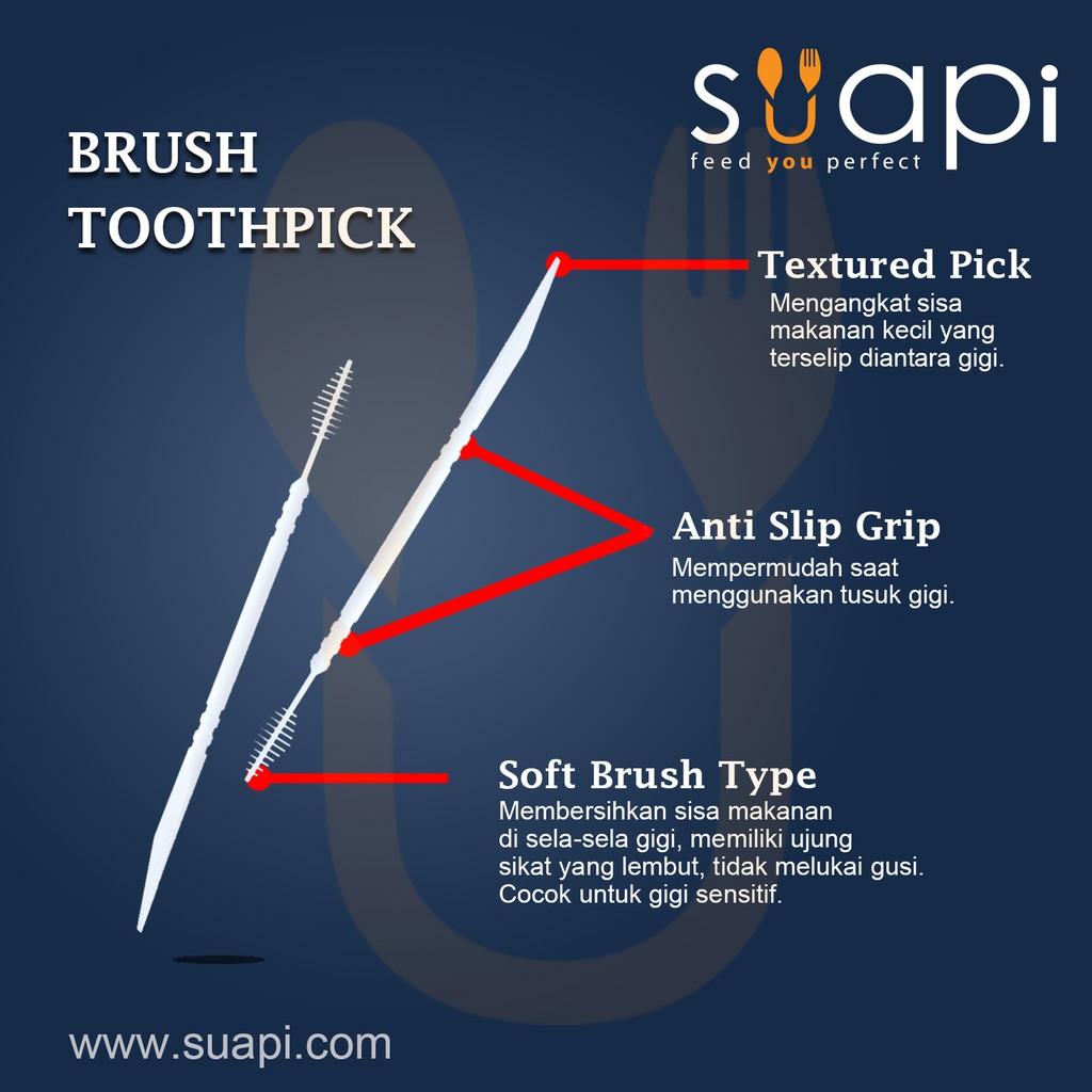 Tusuk Gigi - Tusuk Gigi Plastik - Tusuk Gigi Higienis