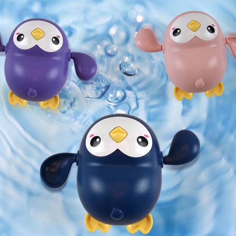 Iq Angel Penguin Water Toys - Mainan Mandi Bayi bisa bergerak dalam air -Mainan Bayi Pinguin