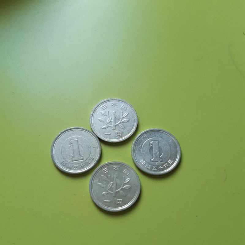 uang koin kuno koleksi langka 1 yen
