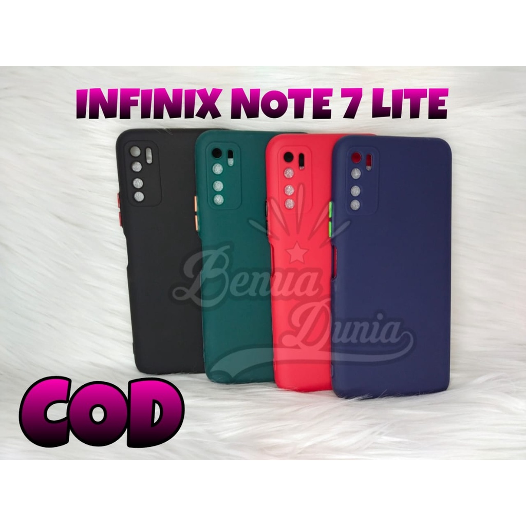 CASE MACARON PROTECTION KAMERA INFINIX NOTE 7 -INFINIX NOTE 7 LITE//SOFTCASE MACARON INFINIX - BD