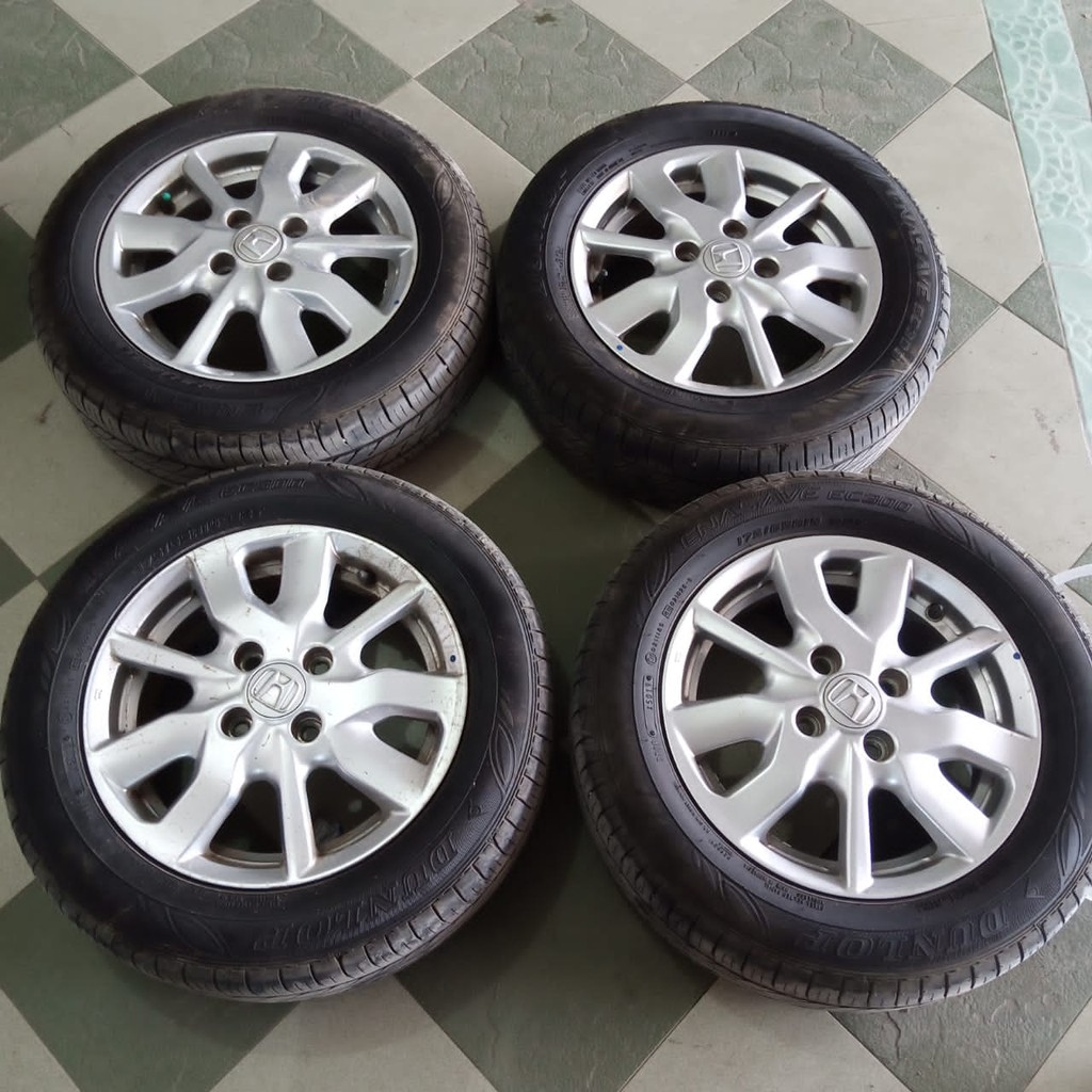 Velg mobil Bekas Murah OEM NEW BRIO SATYA Ring 14 Velg Brio R14 Pcd 4x100 + Ban 175/65