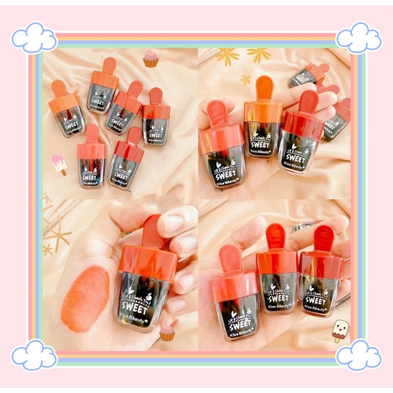 PROMO!!!LIP TINT ICE CREAM KISS BEAUTY 70195