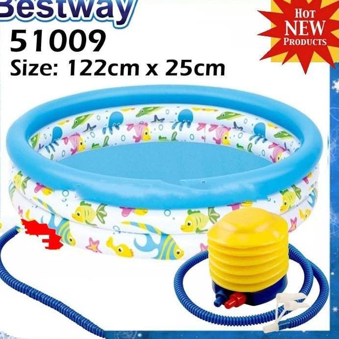 Bestway 51009 Kolam Ocean life [122cm x 25cm]