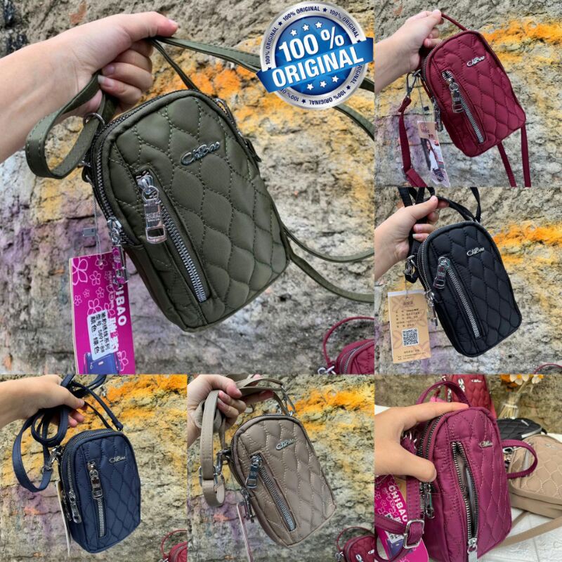 Original Tas Selempang CHIBAO BORDIR Wanita Import Anti Air Kualitas Super Terbaru