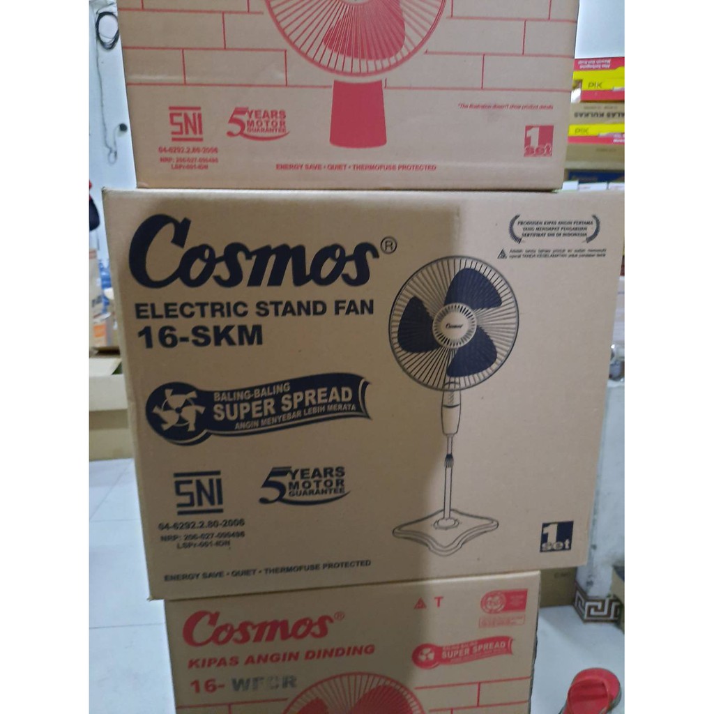 Cosmos Kipas Angin Berdiri / Stand Fan 16 Inch 16-SKM Kaki Kotak 16&quot;