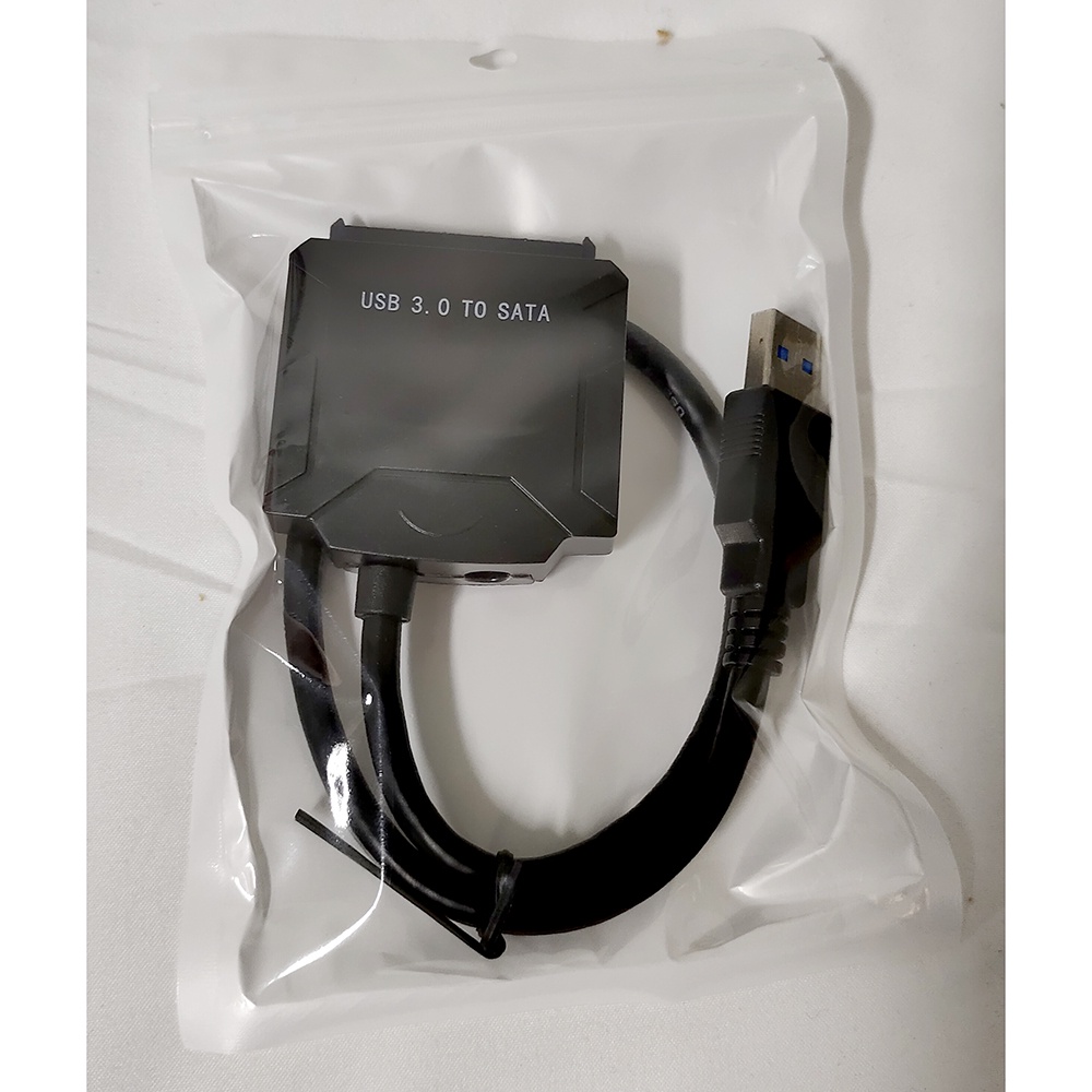 Kabel Adapter USB 3.0 to SATA for 3.5 / 2.5 Inch HDD SSD - ZD0004 - Black