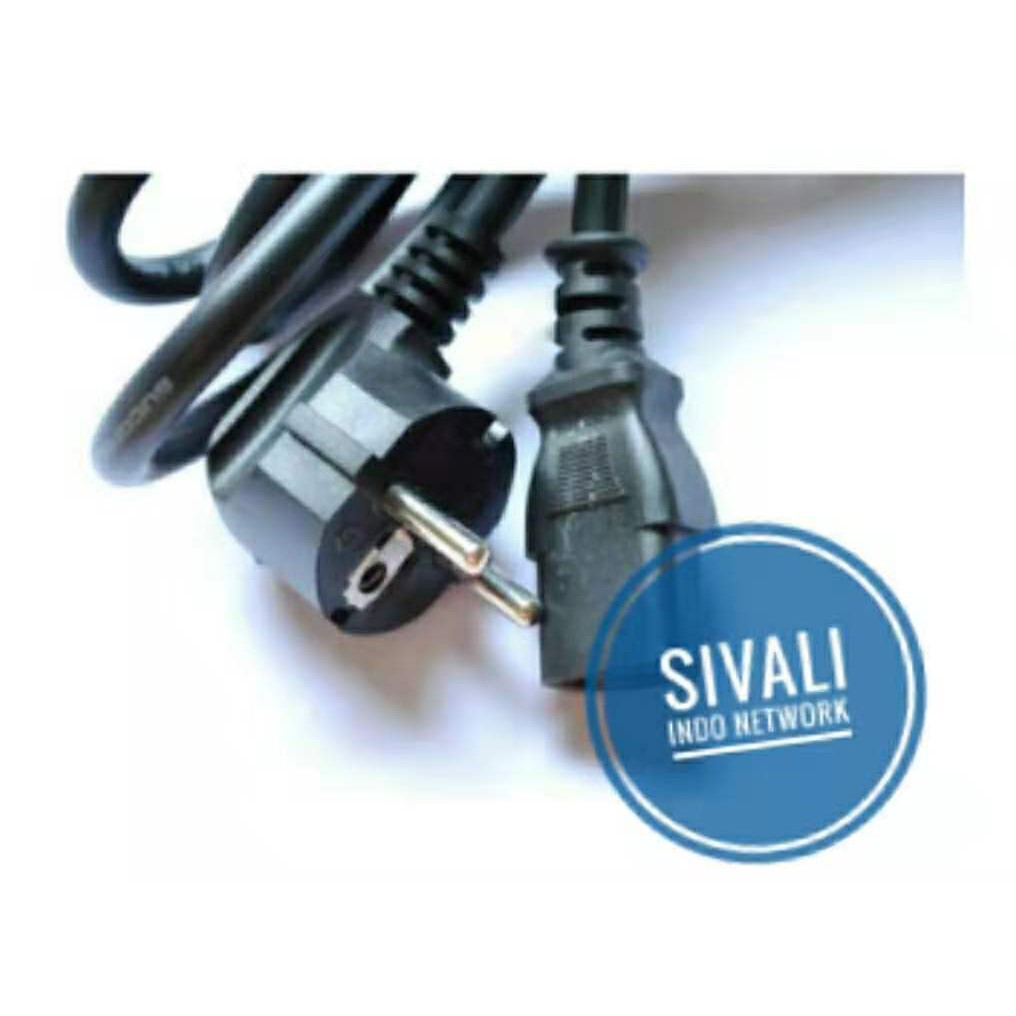 KABEL POWER CPU MONITOR 3X1.5MM SNI 1.8METER - KUALITAS BAGUS