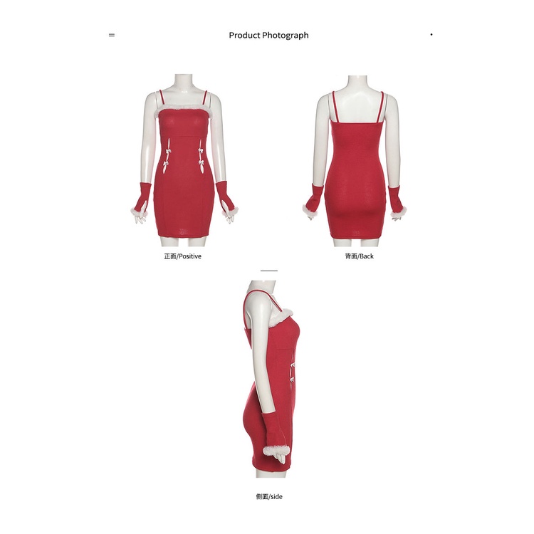 #Sisjuly# Wanita suasana Natal jas jahitan halus keinginan murni angin berongga busur desain jahitan