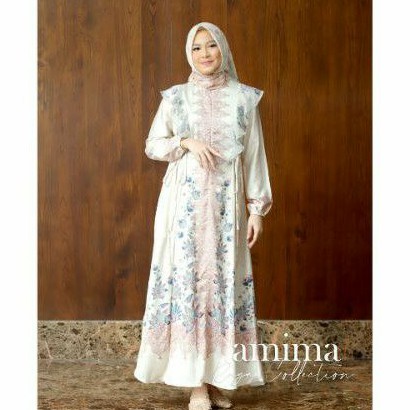 amima dress size S M XL koleksi lebaran family set nawasana