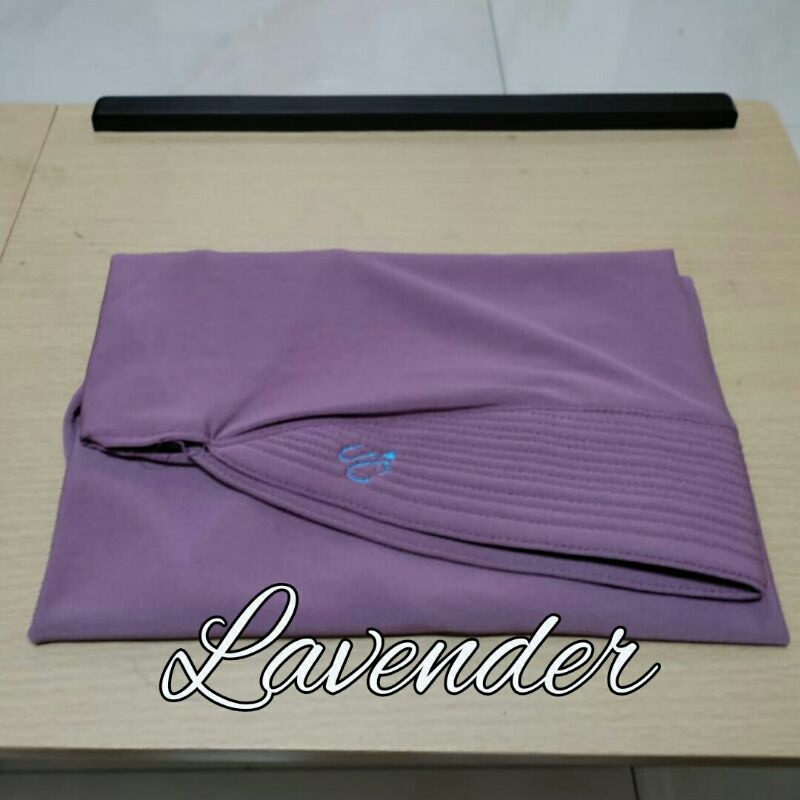 JILBAB INSTAN BERGO JERSI REMPEL OVERDECK-Lavender