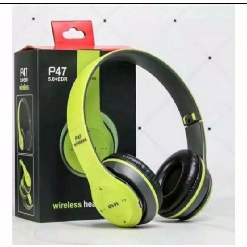 HEADPHONE BANDO ORI P-47 BLUETOOTH WIRELESS