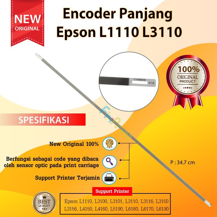 Encoder Panjang Epson L1110 L3100 L3101 L3110 L3116 L3150 L3156 L4150 L4160 L5190 L6160 New Original