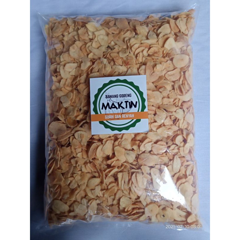 

BAWANG PUTIH GORENG 1 KG ASLI