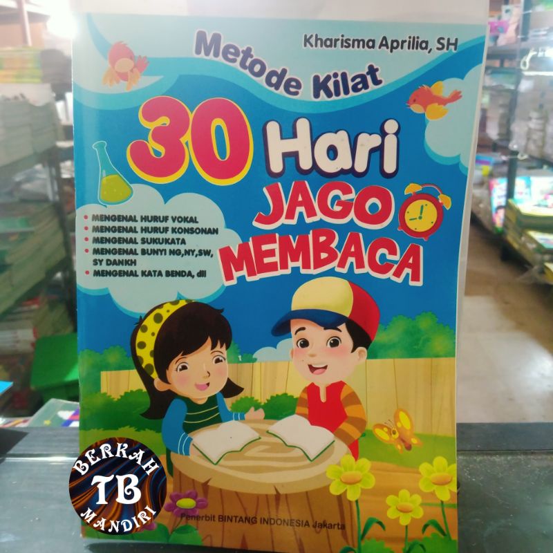 buku metode kilat 30 hari jago membaca 64 halaman (21×30cm)