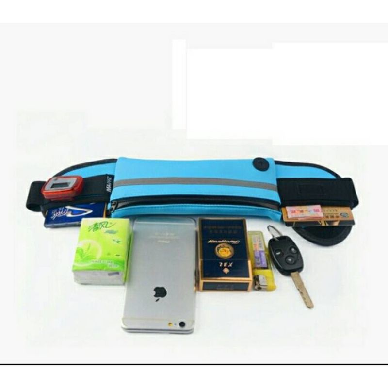 Ikat Pinggang Waterproof Tas Ikat Pinggang Running Belt Go Belt Tas Pinggang Olahraga