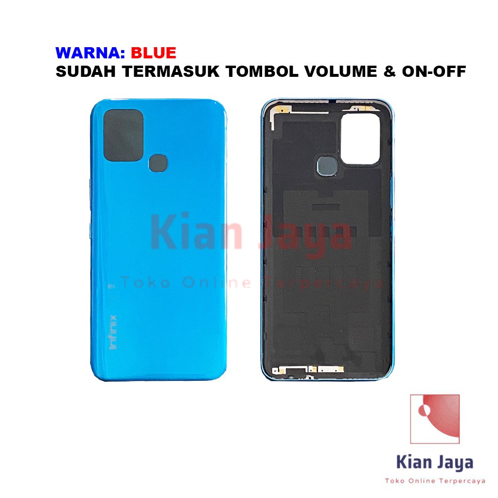 Back Cover Backdoor Infinix Hot 10s X689 Tutup Belakang Baterai Cassing Casing Backcase Original