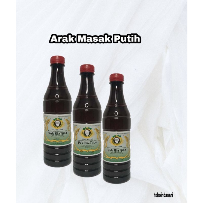 

Arak Masak Putih Pek Bie Tjioe / Arak Masak Putih Cap Guci berat ±600ml