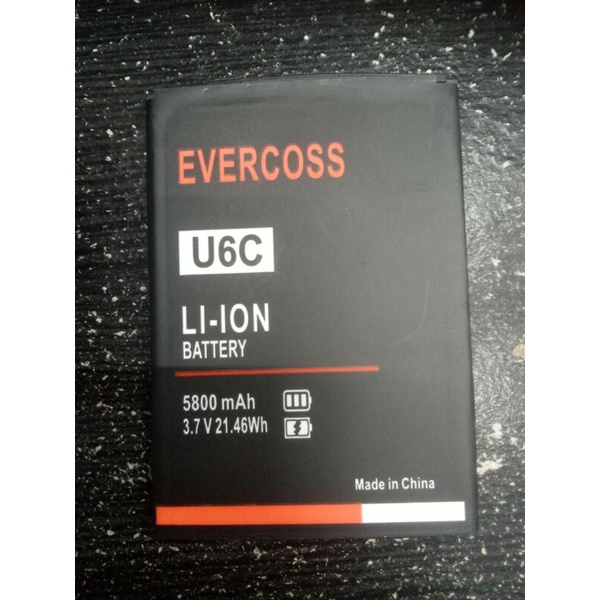 BATERAI EVER CROSS U6C / M6A / M60 , BATRE  EVERCROSS U6C M6A M60 Original Baterai Evercoss U6C Ever
