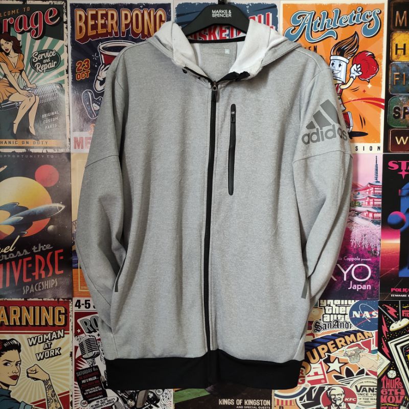 Hoodie Zipper Adidas Second