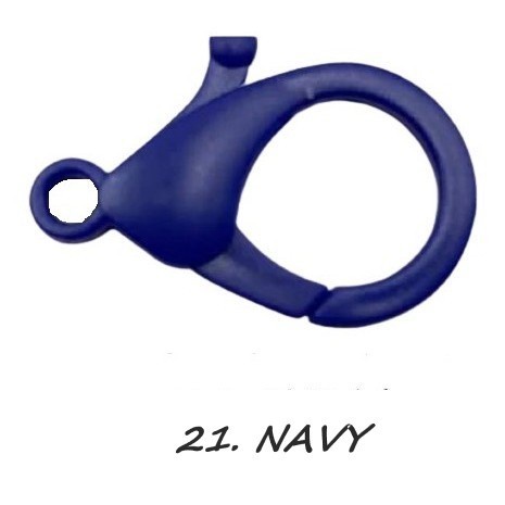 Kaitan Kokot Udang Plastik Claps Plastik Uk 35mm Warna/i Doff Harga/Pc-21. NAVY