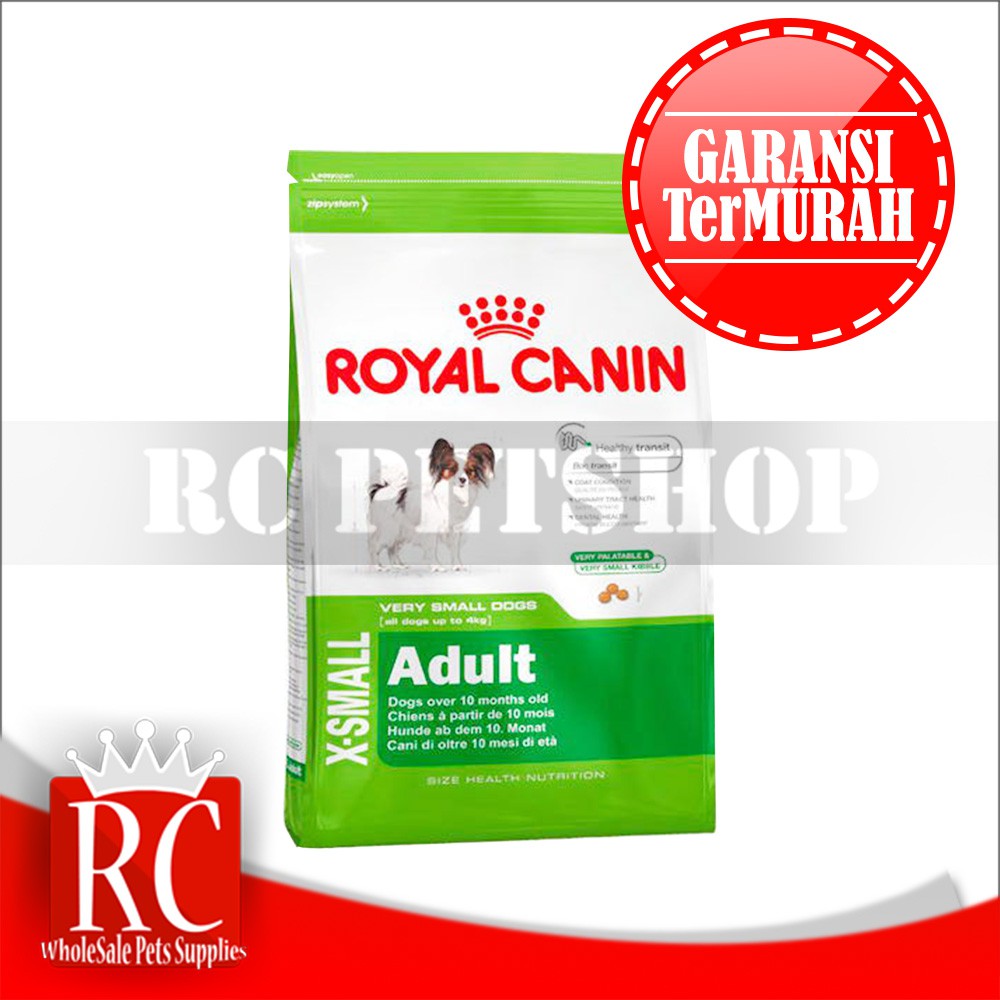 Makanan Anjing Royal Canin Xsmall Adult 500 Gram