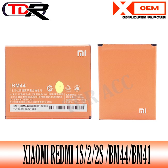 BATERAI XIAOMI REDMI 1 REDMI 2 2S BM44 BM41