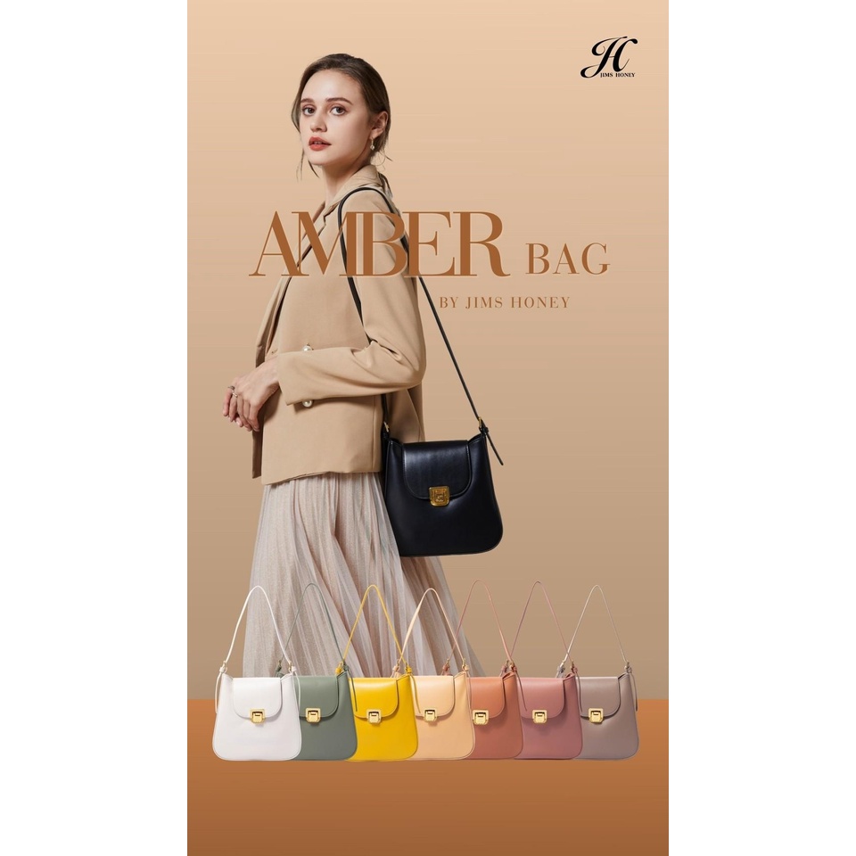 TAS MEWAH KOREA TERBARU JIMSHONEY ORI SLEMPANG AMBER BAG