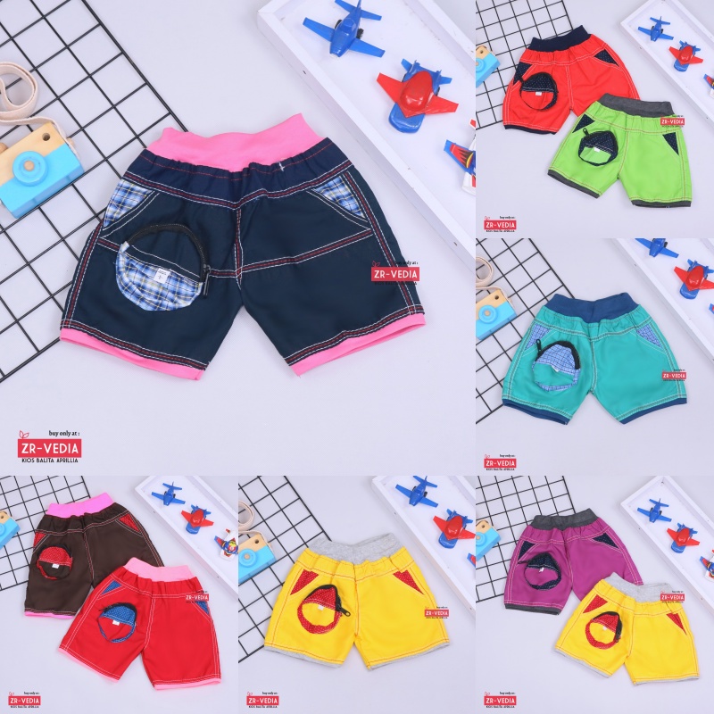 Ruby Pants uk Bayi - 2 Tahun / Celana Pendek Anak Laki Perempuan Short Cowok Adem Murah Polos Import Kiosbalitaaprillia